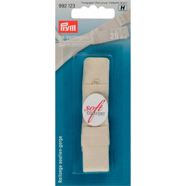 Prym BH-verlengstuk 3x1 haak 20mm champagne