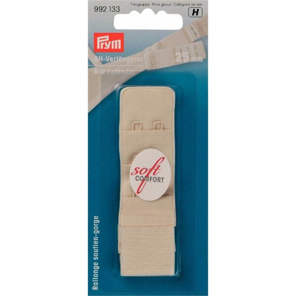 Prym BH-verlengstuk 3x2 haken 25mm champagne