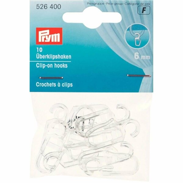 Prym Cliphaken 6mm transparant -10st