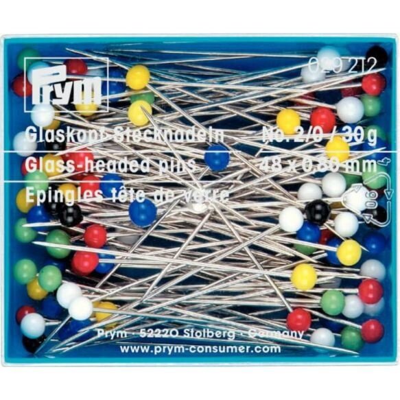 Prym Glaskopspelden assortiment 0.80x48mm zilver