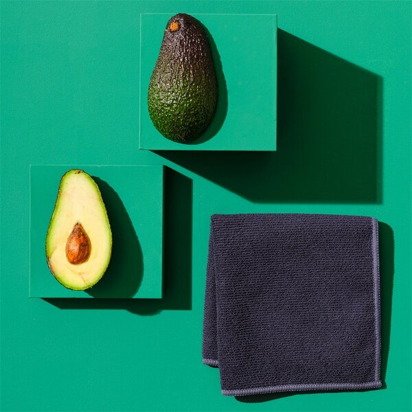 6 stuks-DDDDD schoonmaakdoekjes 30x30 cm blue