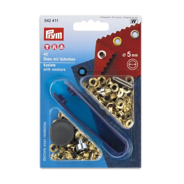 Prym Ringen en schijven 8mm goud - 24st