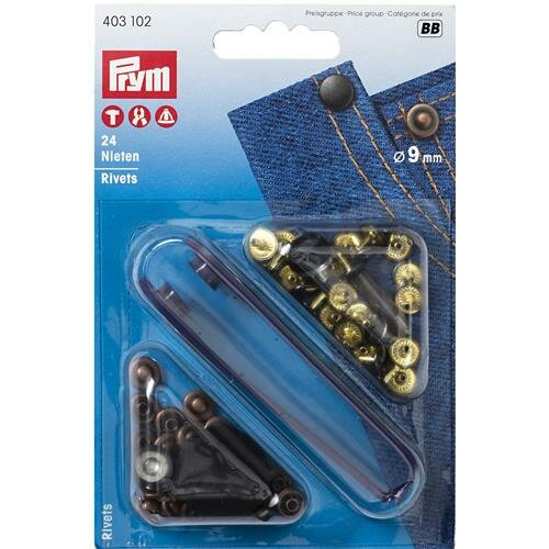 Prym Siernieten 9 mm Brons-24st