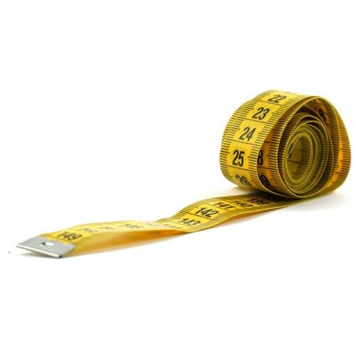 Centimeter 150 cm x 18mm geel-1 stuk