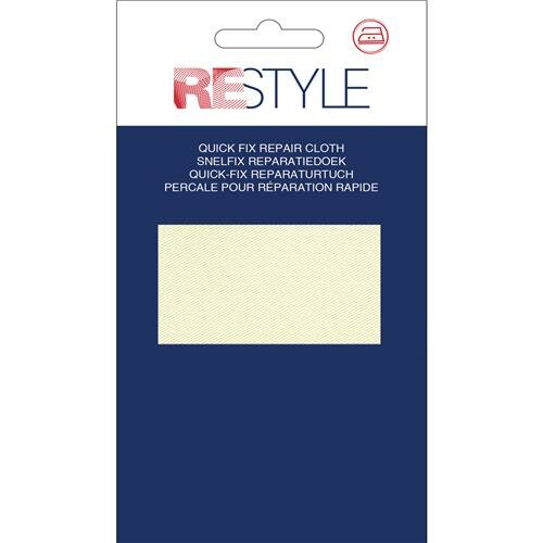 Snelfix reparatiedoek 11 cm x 36 cm opstrijkbaar - gebroken wit-1 stuk