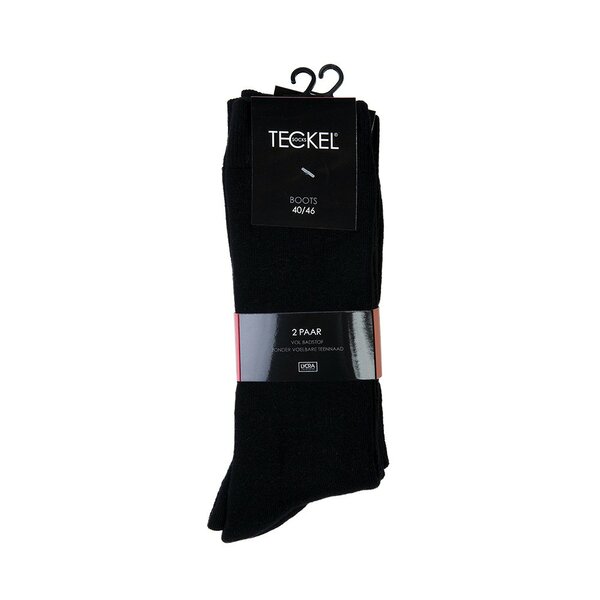 Teckel Herensokken met badstof - Marine - 2 paar
