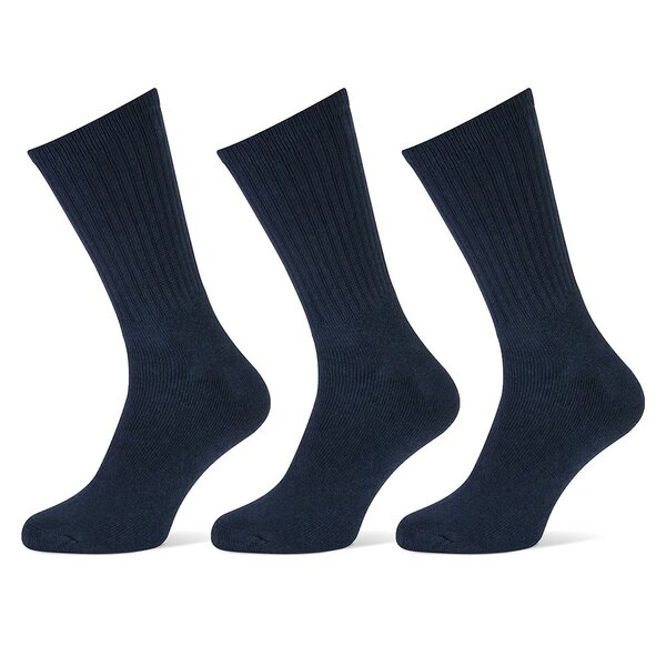 Stapp Kousen met badstofvoet 3-pack voor extra comfort - Marine - 3 paar
