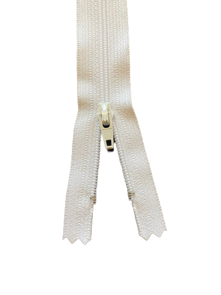 YKK Rok- en Broekrits wit- per stuk