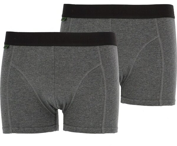 Boxershort Basset bamboo 2-pack antraciet