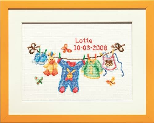 Borduurpakket telpatroon aïda Geboorte Waslijn 39 x 31 cm