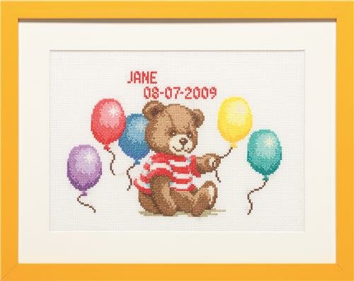 Borduurpakket telpatroon aïda Geboorte Beer 39 x 31 cm