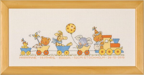 Borduurpakket Bobbi Happy Friends 40x20 cm