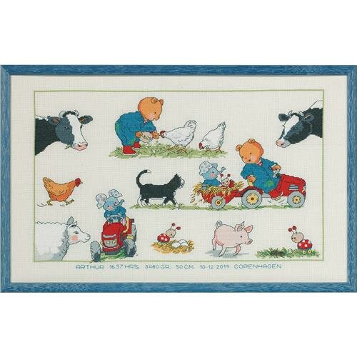 Borduurpakket Bobbi boer 44x27 cm