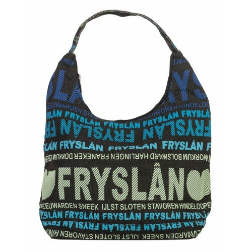 Fryslân schoudertas blauw/groen