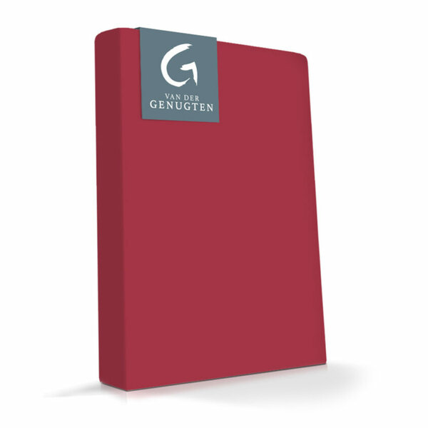 Carese - Enkel Jersey hoeslaken - Bordeaux - 80/90 x 200/220 cm 