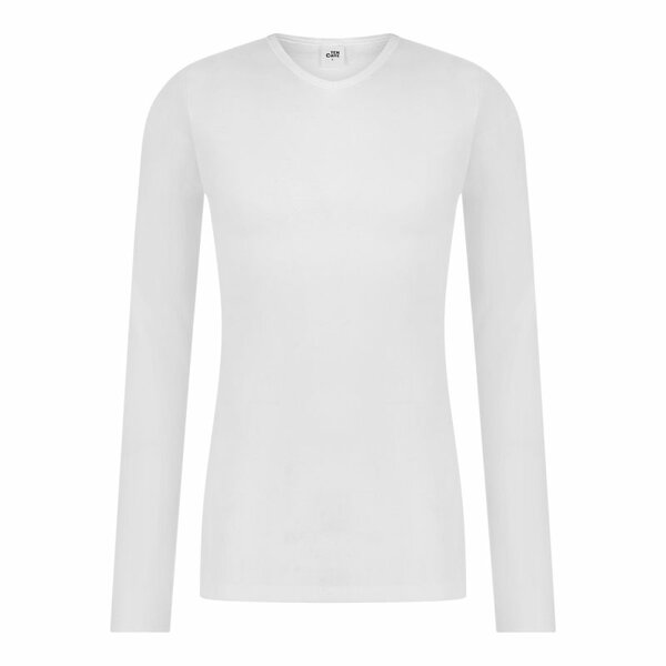 ten Cate Heren Thermoshirt V-Hals Lange Mouw - Snow White