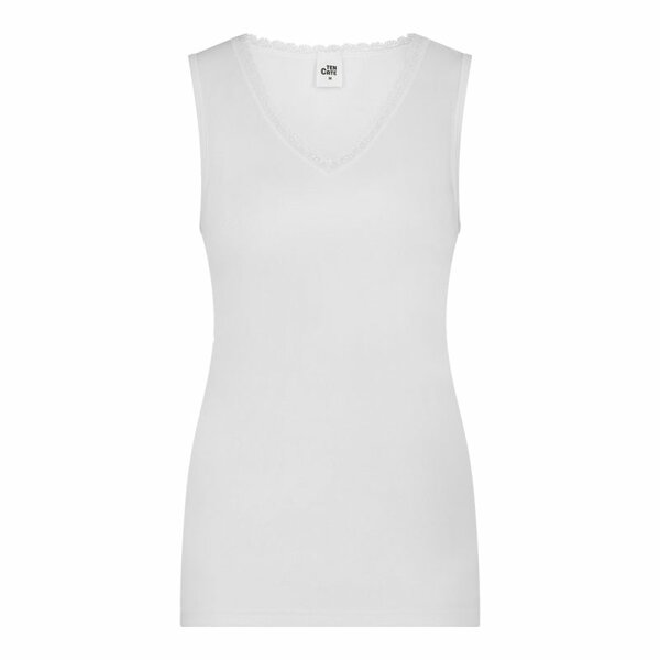ten Cate Dames Thermohemd V-Hals met kant - Snow White