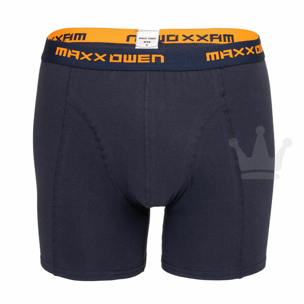 Maxx Owen Heren Boxershort - Marine-Oranje