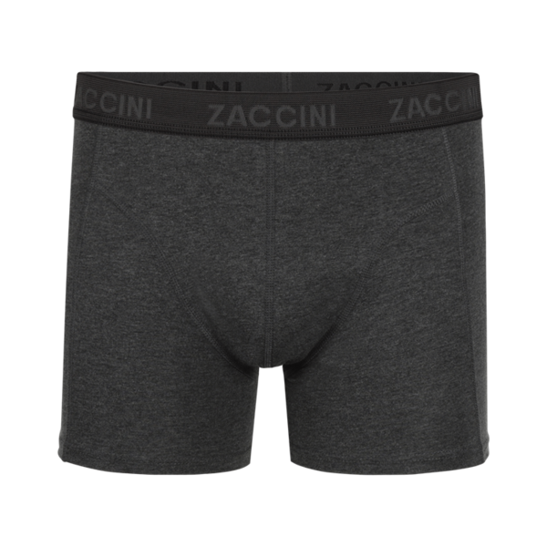 Zaccini Heren Boxershort Dark Grey Tonal Band