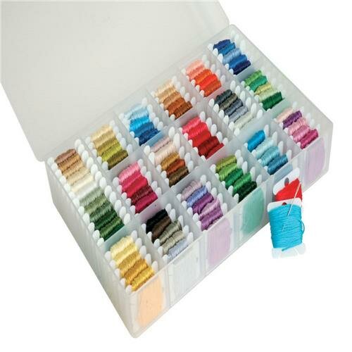 Opbergdoos groot met 17 vakjes + dubbelvak en 50 wikkelkaartjes