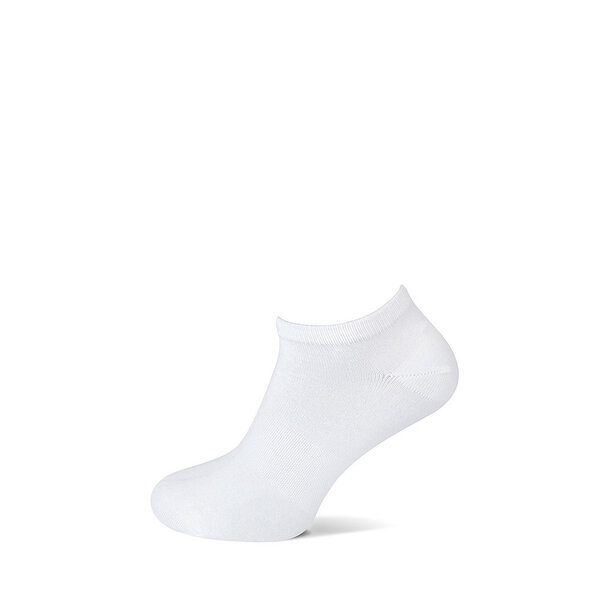 Basset Dames en Heren Bamboo sokken sneakers wit-2 pack