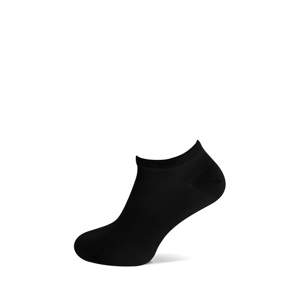 Basset Dames en Heren Bamboo sokken sneakers zwart-2 pack