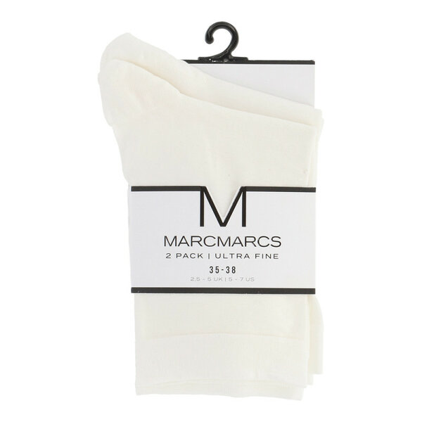 Dames sokken Socks Ultra Fine Cotton wit 2-Pack