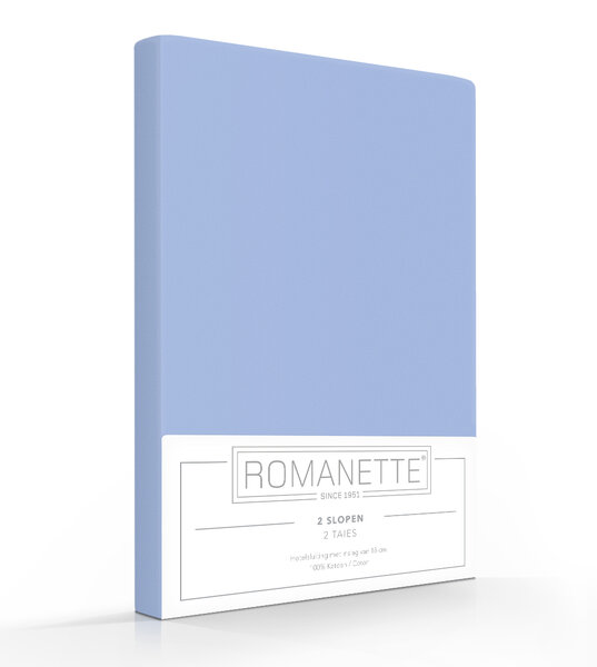 Romanette Katoenen Kussenslopen Blauw