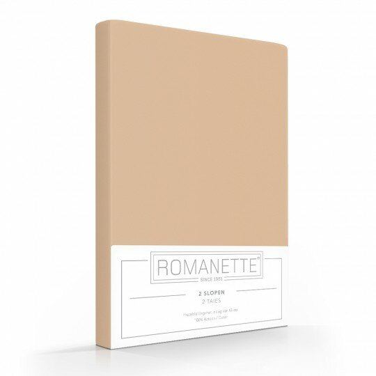 Romanette Katoenen Kussenslopen Camel