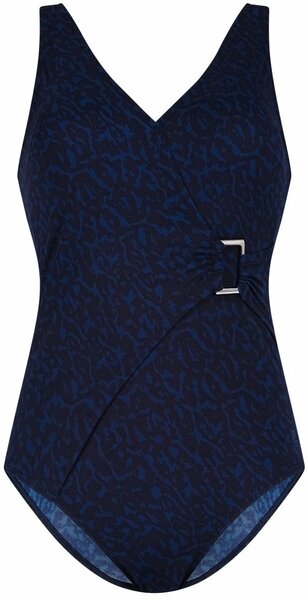 Badpak ten Cate- soft cup v-neck buckle animal navy